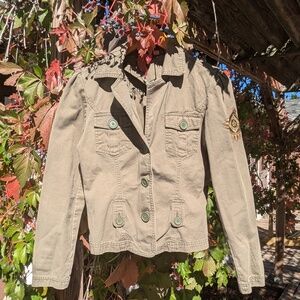 Y2K army green utility inspired jacket